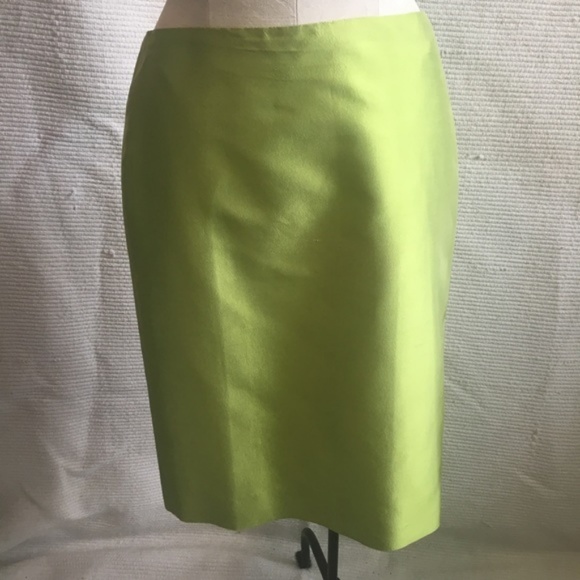 Dana Buchman 100% Raw Silk Pencil Midi Skirt - Picture 8 of 8